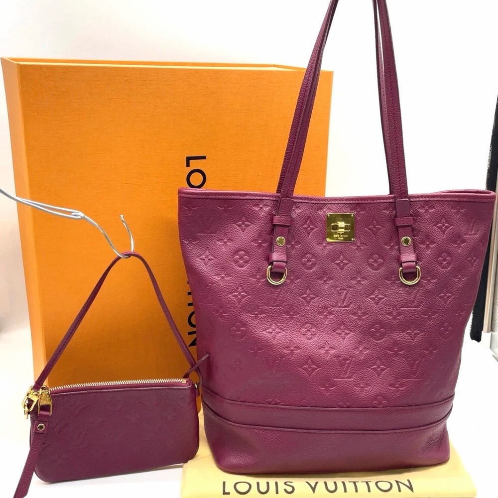 Louis Vuitton Magenta Tote Bag